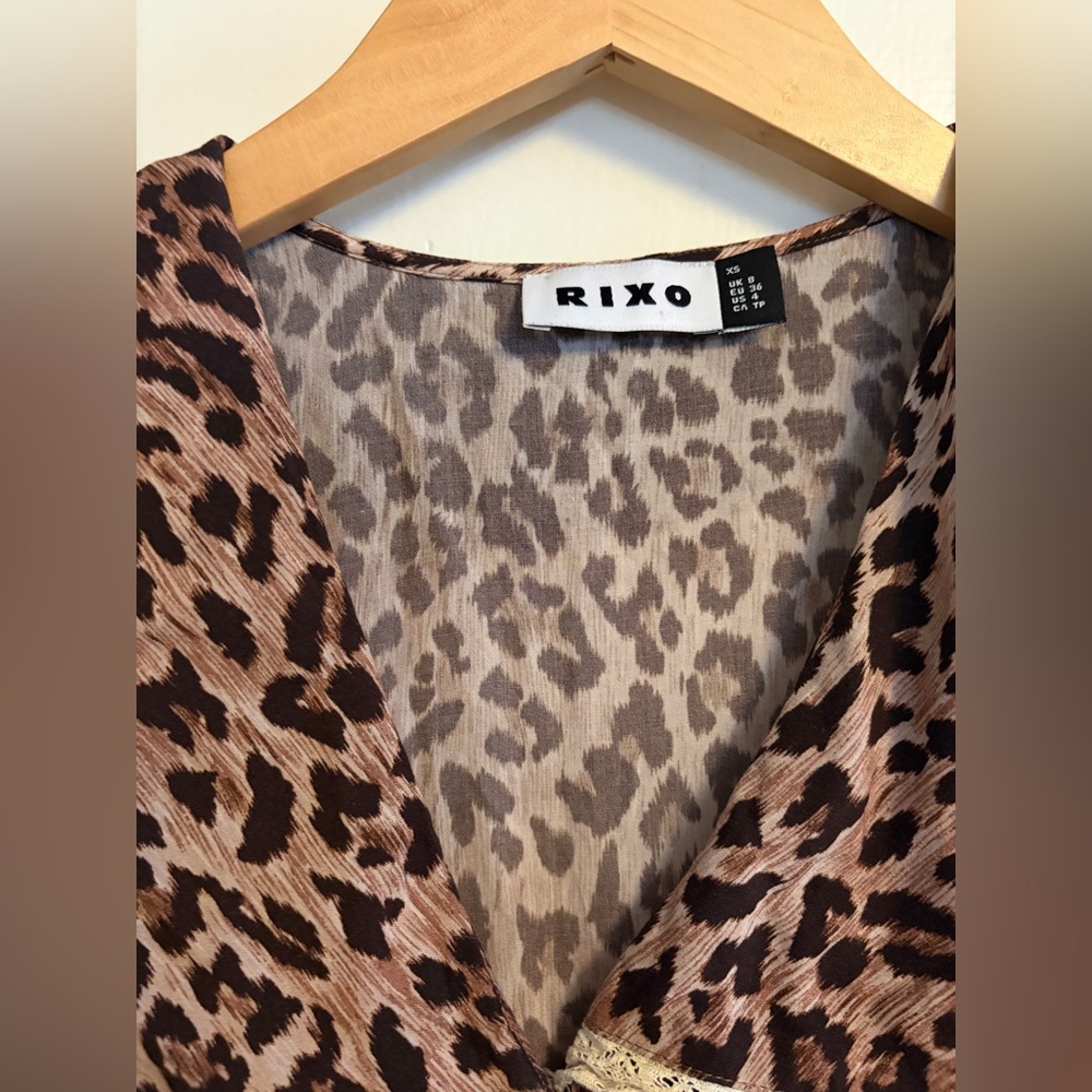 RIXO | Ellen Leopard Print Dress, Size XS - Picture 6 of 15